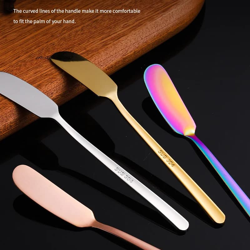 Stainless Steel Butter Knife Cutting Tools for Cheese Spreader for Dessert Jam Baking wiper for toasted bread Cream Slicing machine for bread Cooking