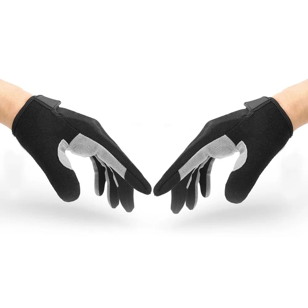 1 paio di guanti da bicicletta touch screen neri, guanti da ciclismo traspiranti, guanti da bici termici caldi e antivento