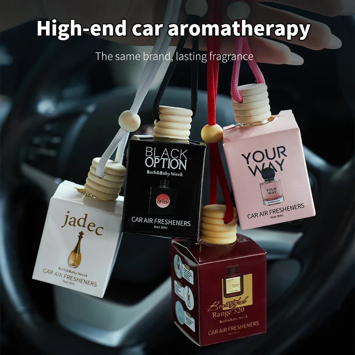 Car Suspension Deodorant 1pc 8ml, air diffuser for cute car, home fragrance, car deodorant suitable for cabinets, interior
