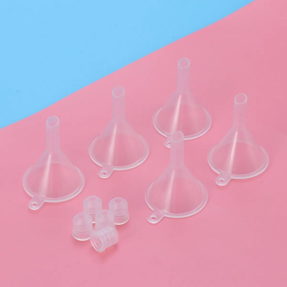 5 Pieces Container Empty for 3.5 ml Mascara with Transparent Cover for Serum Cream Fai-da-te, Travel Flacon Rechargeable for Eyelashes