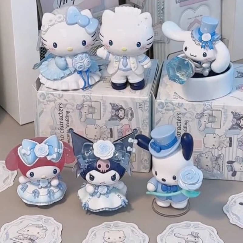TOPTOY Dear Daniel Romantic Wedding Series Blind Box MY MELODY KUROMI Pachacco Trendy Toys Mystery Boxes Cute Dolls Girl Gift