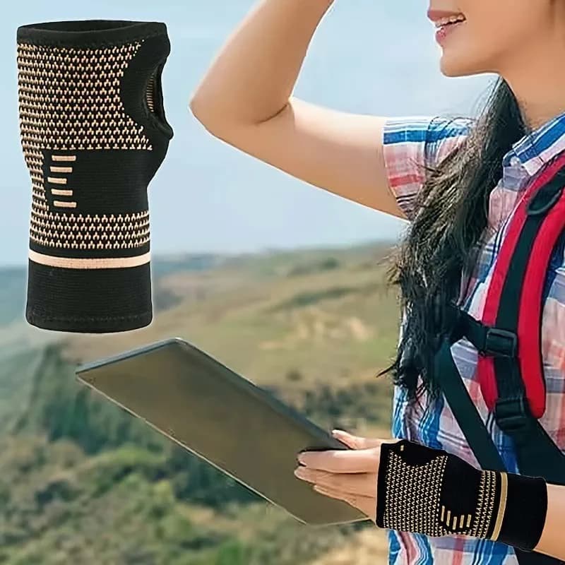 NUOVA tutore di supporto per ginocchio e caviglia in nylon lavorato a maglia, fissaggio elastico traspirante per l'attrezzatura di protezione per lesioni sportive da badminton