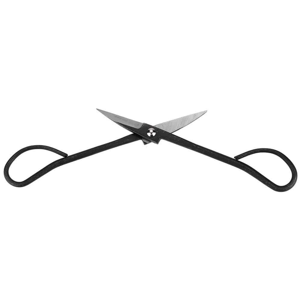 Composite Steel Bonsai Pruning Scissors Butterfly Handle Sharp Blades Garden Trimming Shears Hand Operated Black