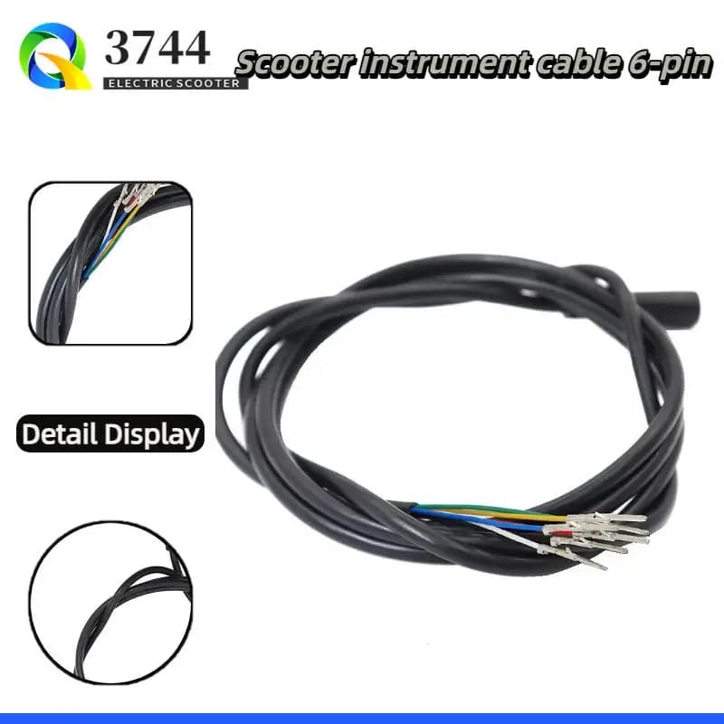 Cavo dati a 6 pin per scooter elettrico Kugoo M4, connettore per cruscotto e controller, ricambio per la linea di collegamento degli strumenti