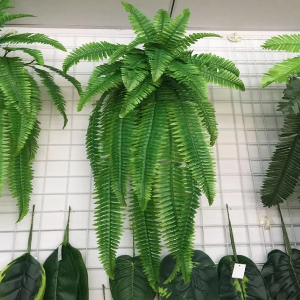Artificial Ferns Plants Silk Plastic Hanging Vine Simulation Leaves for Wedding Party Home Sconjely Florale Decor