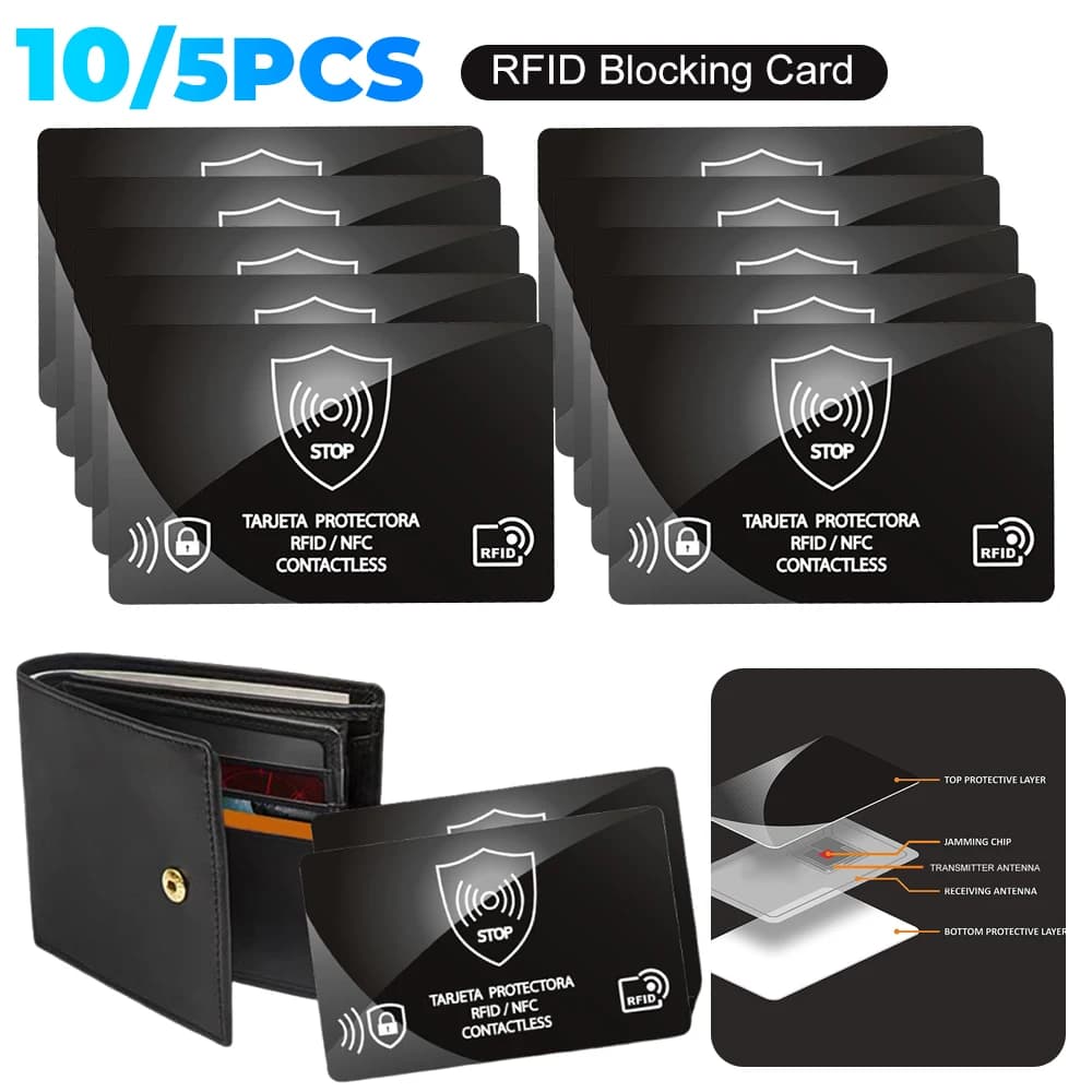 5/10PCS Carte di Blocco RFID Blocco di Carta RFID Portatile NFC Debit Carta di Credito Protezione del Passaporto Smart Antifurto RFID Blocker