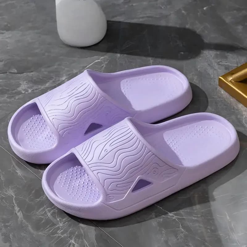 Ciabatte Eva da donna con sensazione di morbidezza, nuove ciabatte estive da casa per coppie, con suola spessa antiscivolo per bagno e doccia.