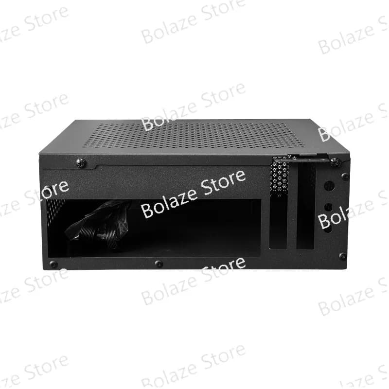 Alimentatore DC per scheda grafica a mezza altezza, supporto nero, case per computer desktop interamente in ferro