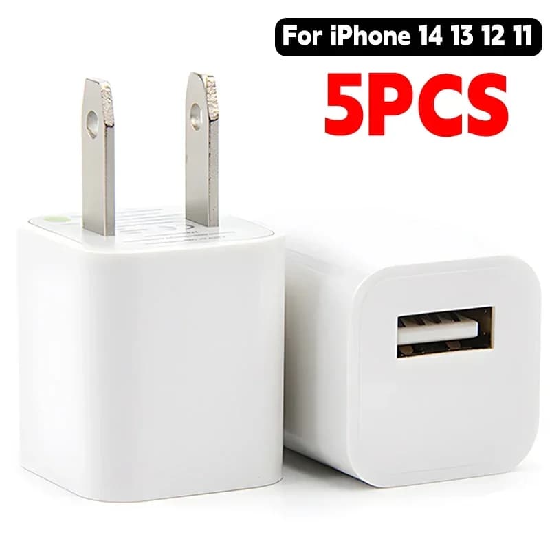 1-3Pcs USB Wall Charger Adapter Fast Charging For iPhone 14 13 12 11 Pro Max XR XS X 8 7 6 Plus for iPad Travel Adapter US Plug
