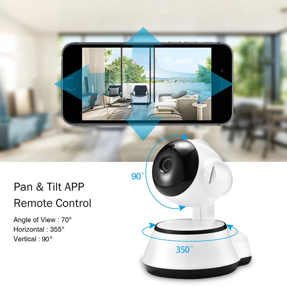 2MP 1080P V380Pro App Visione notturna IR Rilevazione movimento Citofono wireless Telecamera IP PTZ Baby monitor di sicurezza domestica
