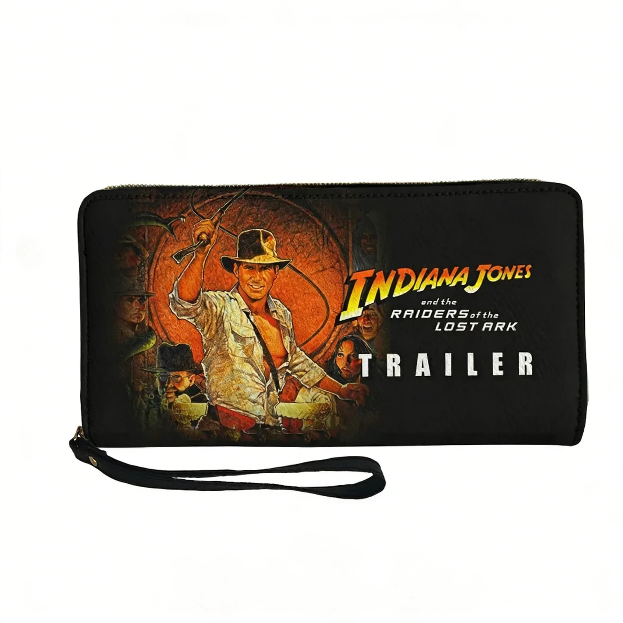 Personalized wallet Indiana Jones Raiders of The Lost Ark, Long Wallet with Hinge for Men and Women, Double Wallet with Gift Bag