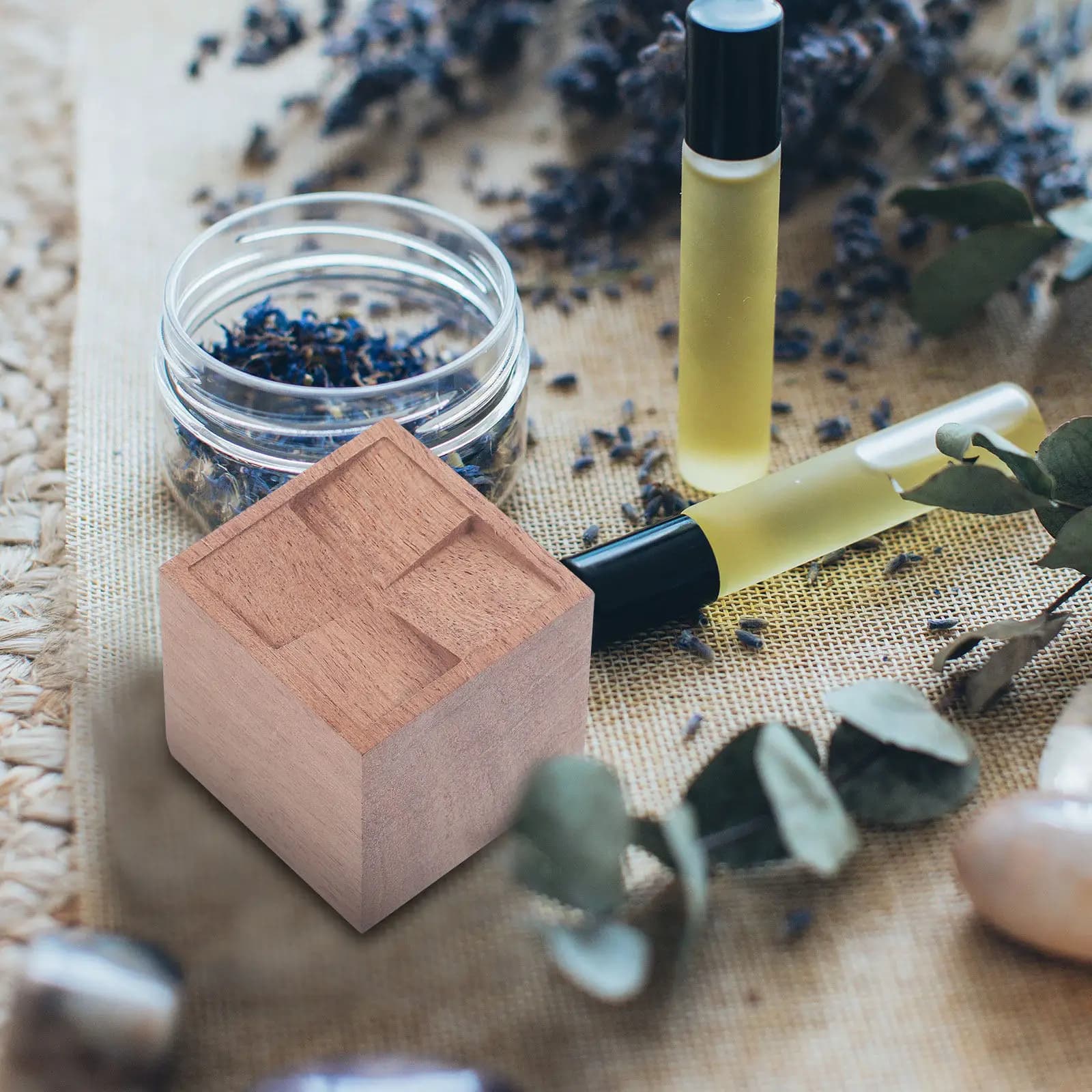Diffusore di Aromi in Legno Creativo, Compatto per Scrivania, Auto, Bagno, Libreria, Diffusore di Oli Essenziali Naturali per la Casa