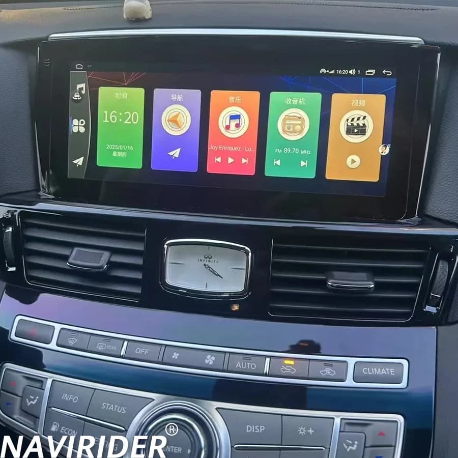 Autoradio da 10.25 pollici per Infiniti Q70 Q70L M25 M35 M37 M56 2013-2019 Navigazione GPS Lettore video stereo Android e Auto Carplay
