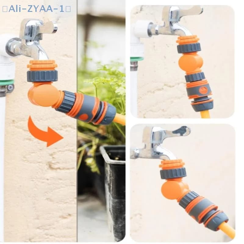 【ZYAA-1】 1 pz connettore per tubo da giardino adattatore per rubinetto da 1/2 pollice, connessione rapida in plastica con blocco clic per irrigazione e irrigazione
