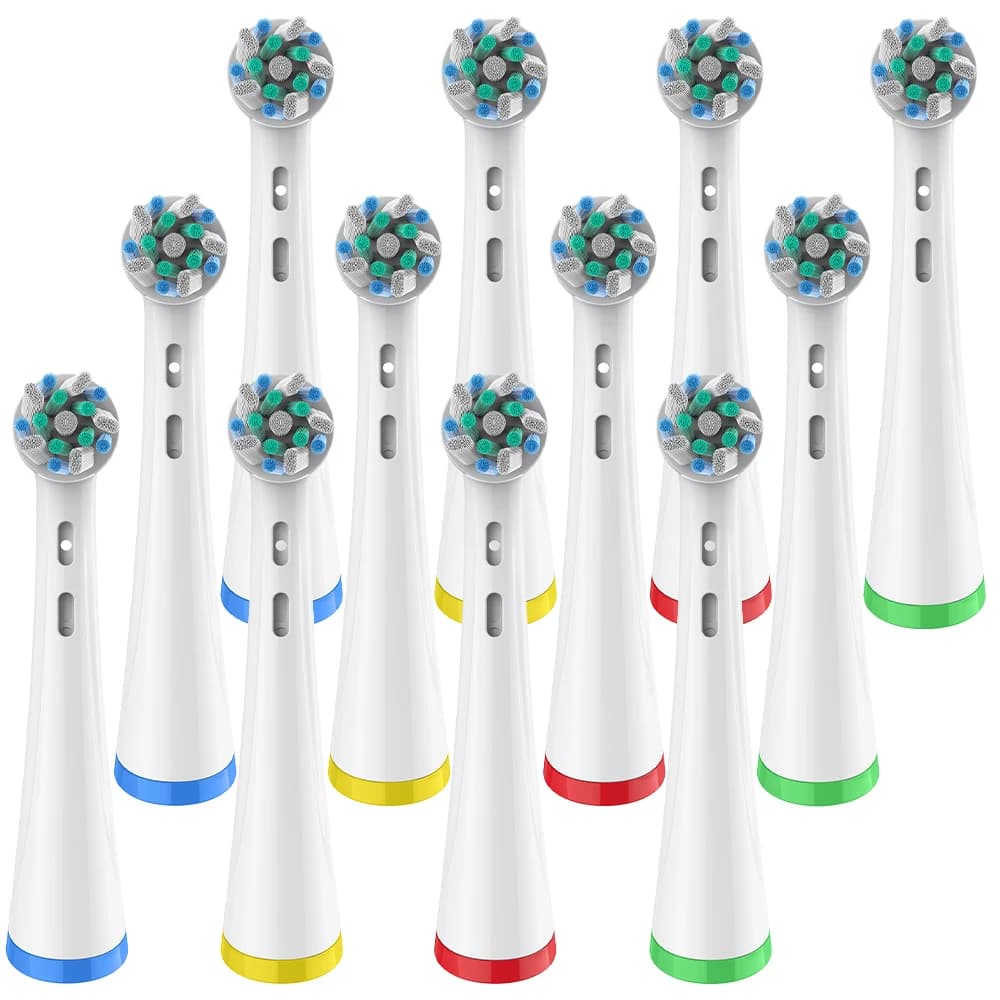 4/8/12 Pezzi Testine di Ricambio Professionali Cross Clean Compatibili con Spazzolini Elettrici Oral B iO 2 3 4 5 6 7 7G 8 9 10