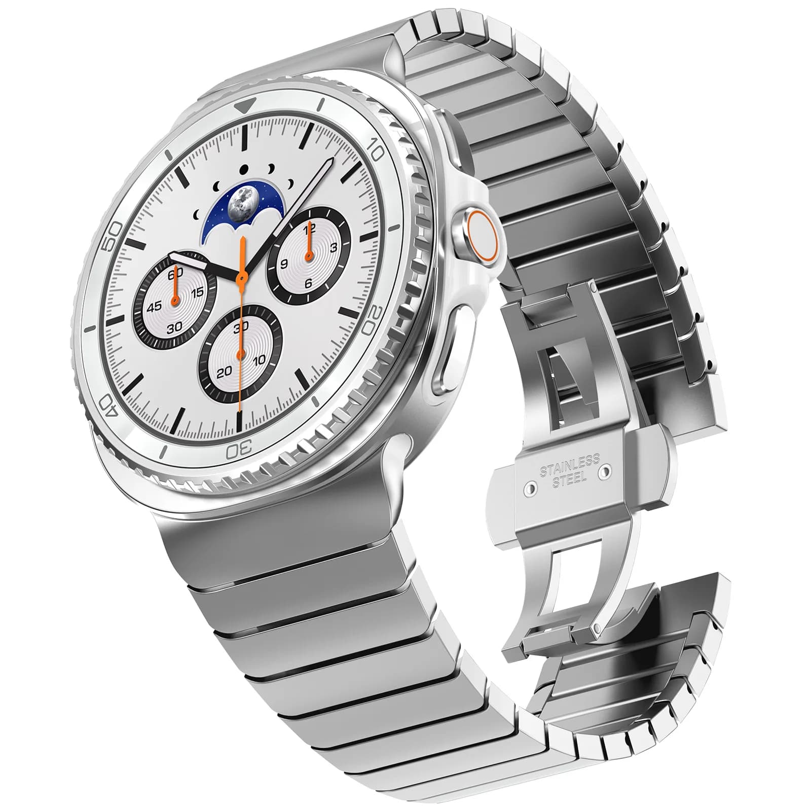 Cinturino da polso in metallo titanio per Samsung Galaxy Watch 8 Classic 46mm/Watch8 44mm 40mm Accessori per bracciale con cinturino Smartwatch