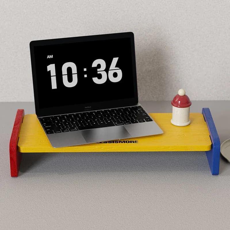 Supporto per Monitor da Scrivania, Base Rialzata per Display, Supporto per Tastiera da Ufficio
