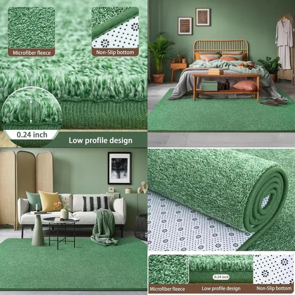 6x9 Washable Carpet for Living, Modern Carpets in Memory Foam, Non-slip Moquette for Interior and Home Furniture