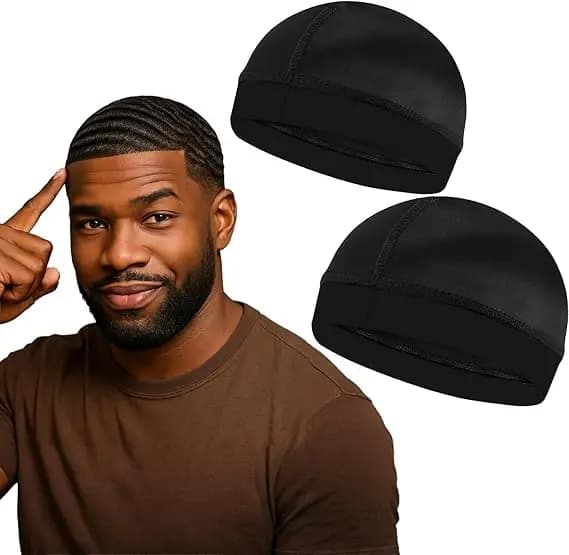 1 Pcs Men Skull Caps Beanie Multifunctional Sleep Hats Breathable Headwear Sweat Absorbent Liner Cap for Men Women