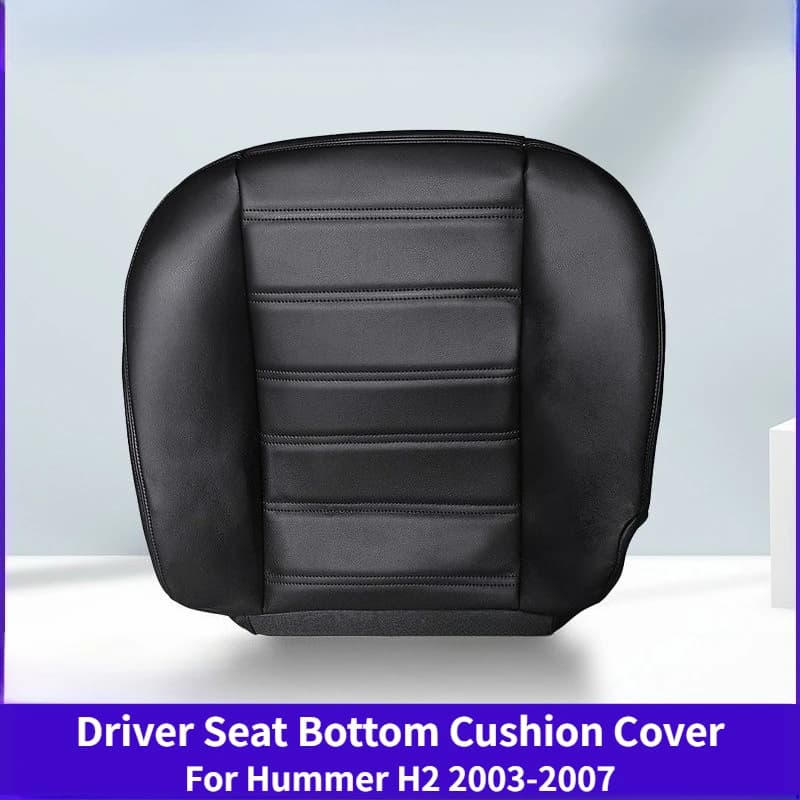 Microfiber Leather Driver Seat Bottom Cushion Cover For Hummer H2 2003‑2007,Anti‑Dirty Wear‑Resistant Car Seat Protector