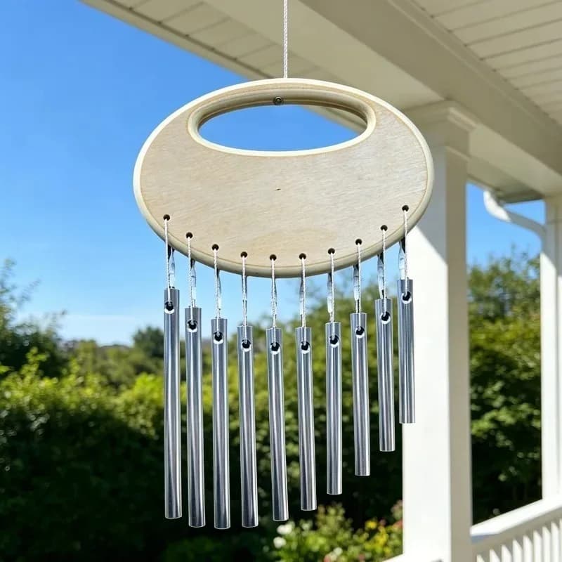 Outdoor Wind Chimes 10 Tone Handheld Sound Bundle Yoga Meditation Sound Healing Hang Bells Relax Tuning Percussion Instrument
