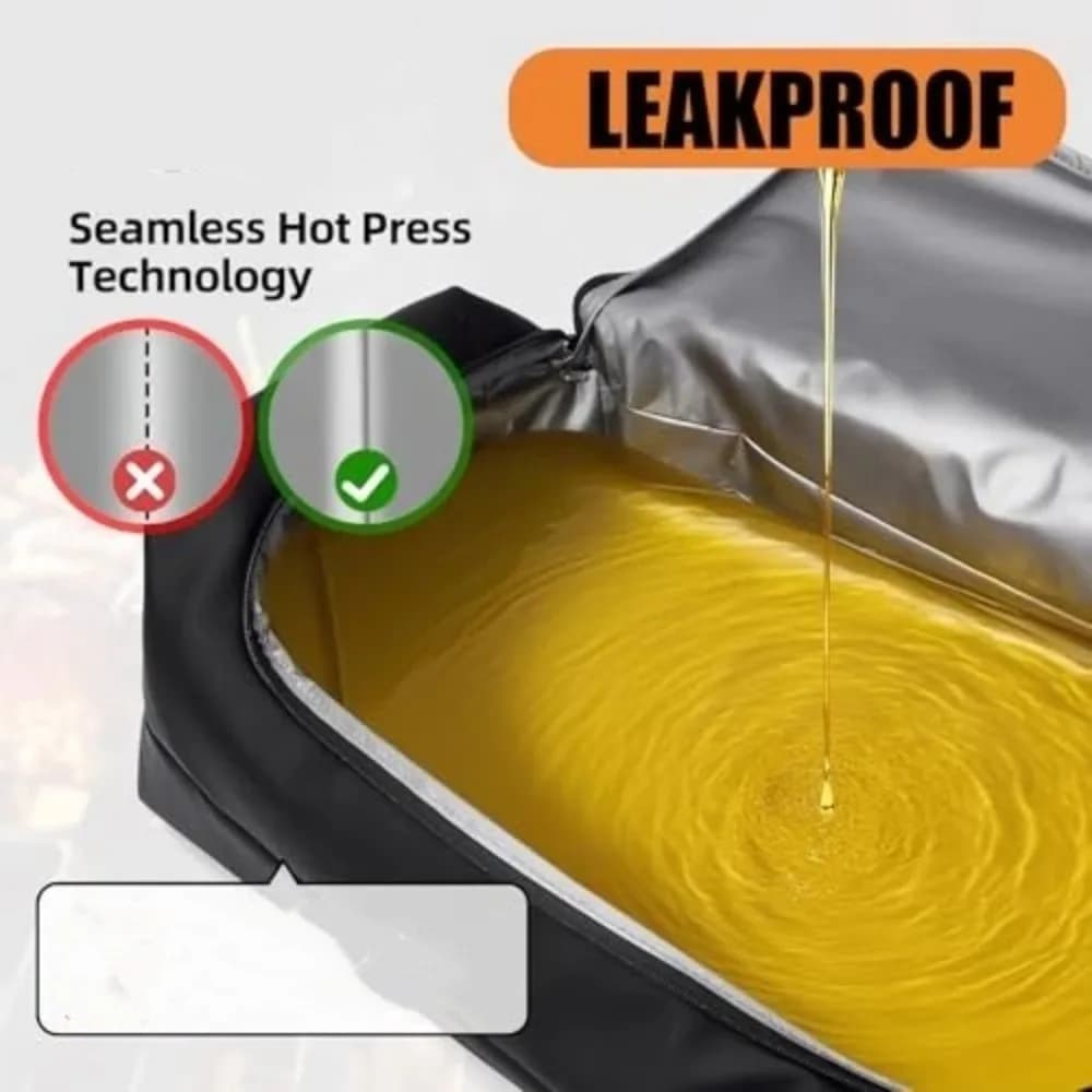 Borsa Termica per Carne in Tessuto Oxford Impermeabile Lavabile Coperta BBQ con Ritenzione del Calore 270 ° Borsa Termica per Barbecue con Apertura Superiore