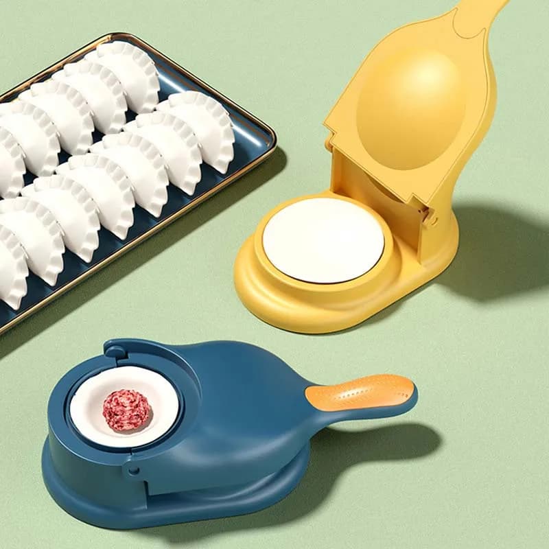 2 In1 Dumpling Maker Kit fai da te Wrapper pressore manuale risparmio di manodopera Ravioli Empanadas pasta pelle Molder macchina gadget da cucina