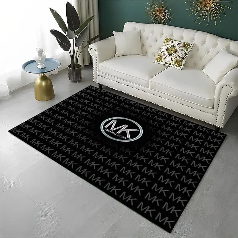 Classic M-Michael-Kors Logo Non-Slip Area Rug for Living Room,Bedroom,Playroom,Soft Carpet Floor Mat Home Decor Rug Room
