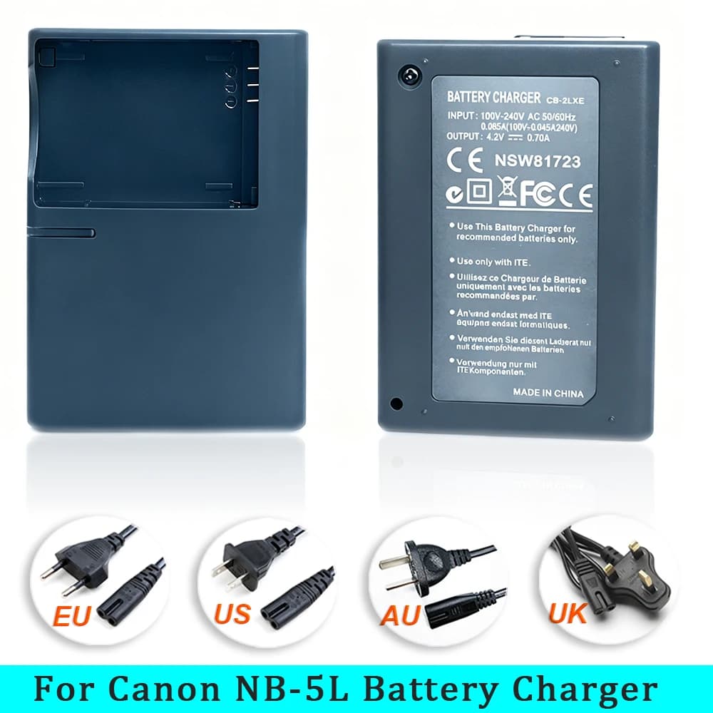 CB-2LXE CB2LXE Camera Battery Charger For Canon S100,S100V,S110,SX200 IS,SX210 IS,SX230 HS,SX220 HS Lithium Battery NB-5L NB5L