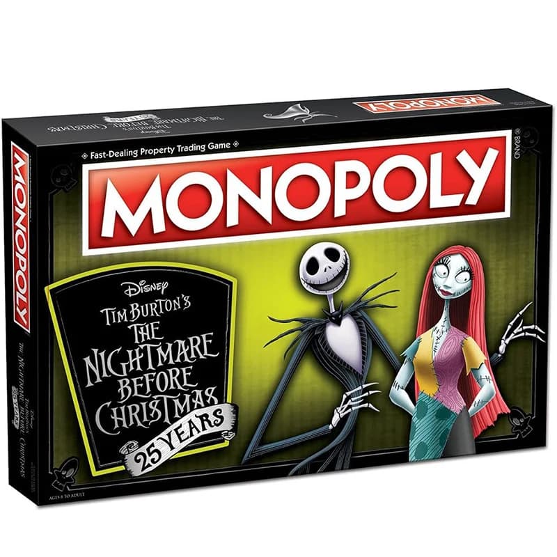Il pesadelo prima di Natale Jack Skellington Sally Halloween Cosplay Gioco da tavolo Carta di carta Volo Scacchi Giocattoli per feste Regali di Natale