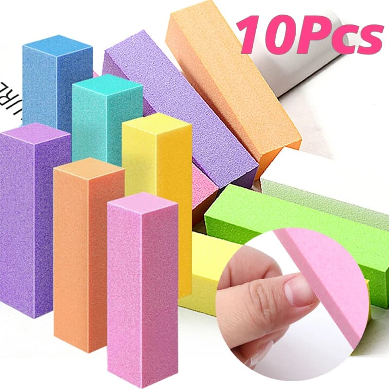 2/5/10 Pezzi Blocco Lucidante Professionale per Unghie, Spugna Abrasiva per Manicure e Pedicure, Strumenti per Nail Art