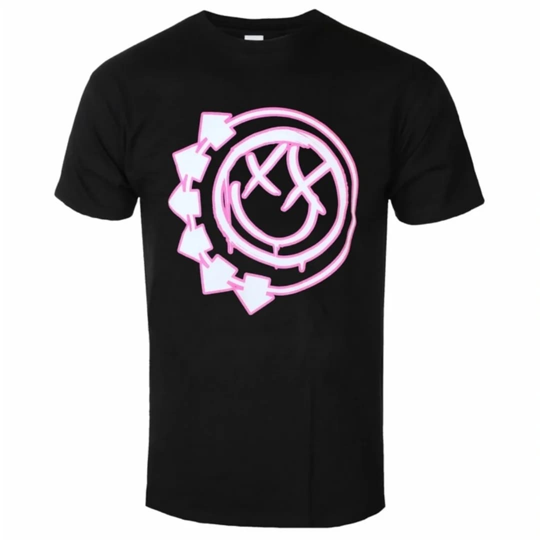 Blink 182 Six Arrow Pattern Printed Pop Punk Band T-shirt in Street Hip-hop Style Suitable for Both Men and Women