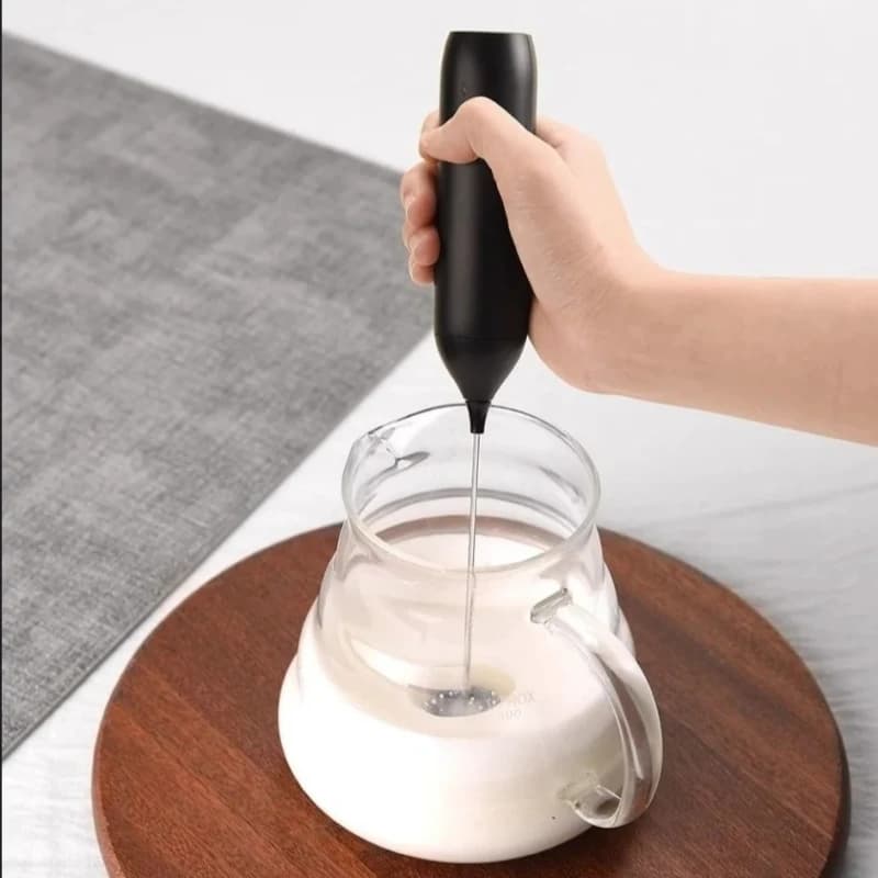 Mini Montalatte Elettrico Ricaricabile, Frullatore per Caffè, Sbattitore per Uova Portatile, Frullatore Wireless per Cucina