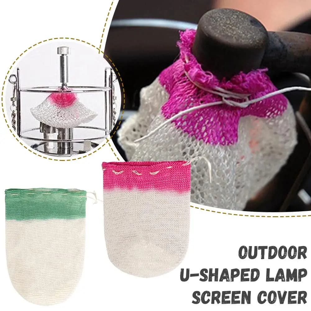 10PCS Outdoor Camping Gas Lantern Luminous Hammers Garza Knife Gas Lantern U Shaped Knife Kerosene Lamp Cover for Camping Accessories