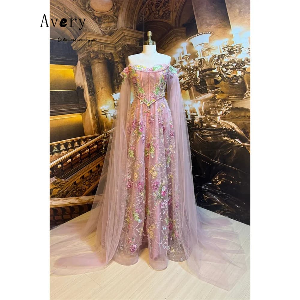 Avery Custom A Line Pink Sweetheart Lace Women's Elegant Wedding Party Dress 2026 Woman Dresses 2026 Luxury Evening Luxurious