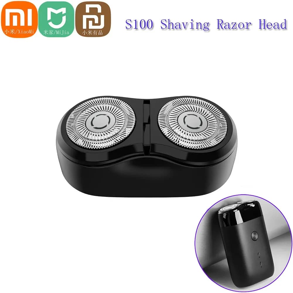 Original Xiaomi Mijia Smart S100 Replacement Head for Electric Shaver, IPX7 Waterproof, Adjustbarba Blade