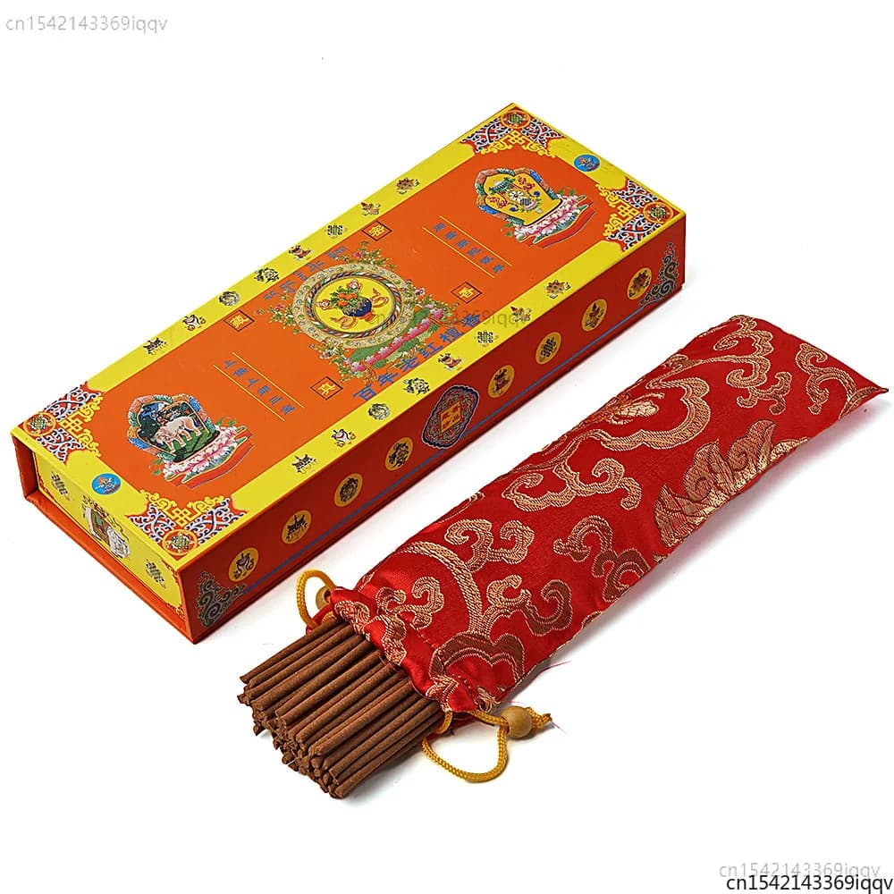 Bastoncini d'Incenso Tibetano Banma Cicheng - Formula Antica con Muschio Naturale e Legno di Sandalo per Offerte Spirituali e Relax Zen