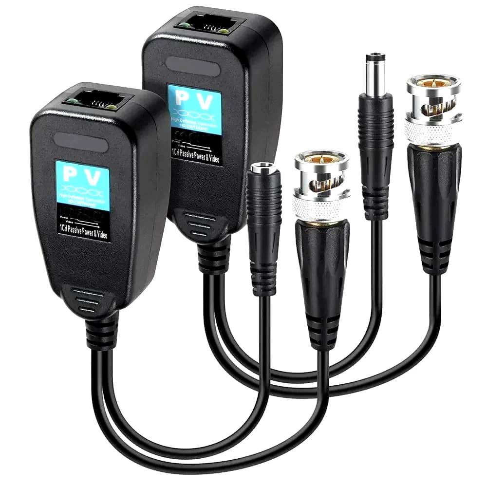 1CH Passivo Balun RJ45 CCTV Video Ricetrasmettitore Coassiale BNC Alimentazione Connettori di Alimentazione Per HDCVI HDTVI AHD Analogico Ad Alta Definizione macchina fotografica