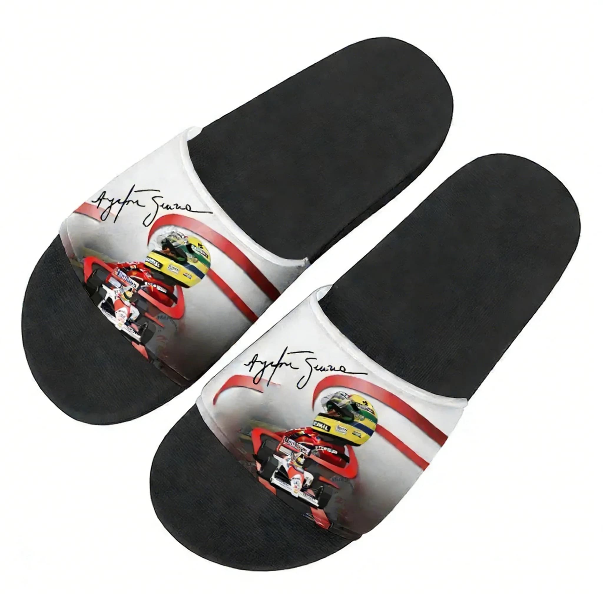 Ayrton Senna racing graphics Slippers Home Outdoor Casual Water Shoes Men Women Teenager Beach Pool Sandals Summer Slipper