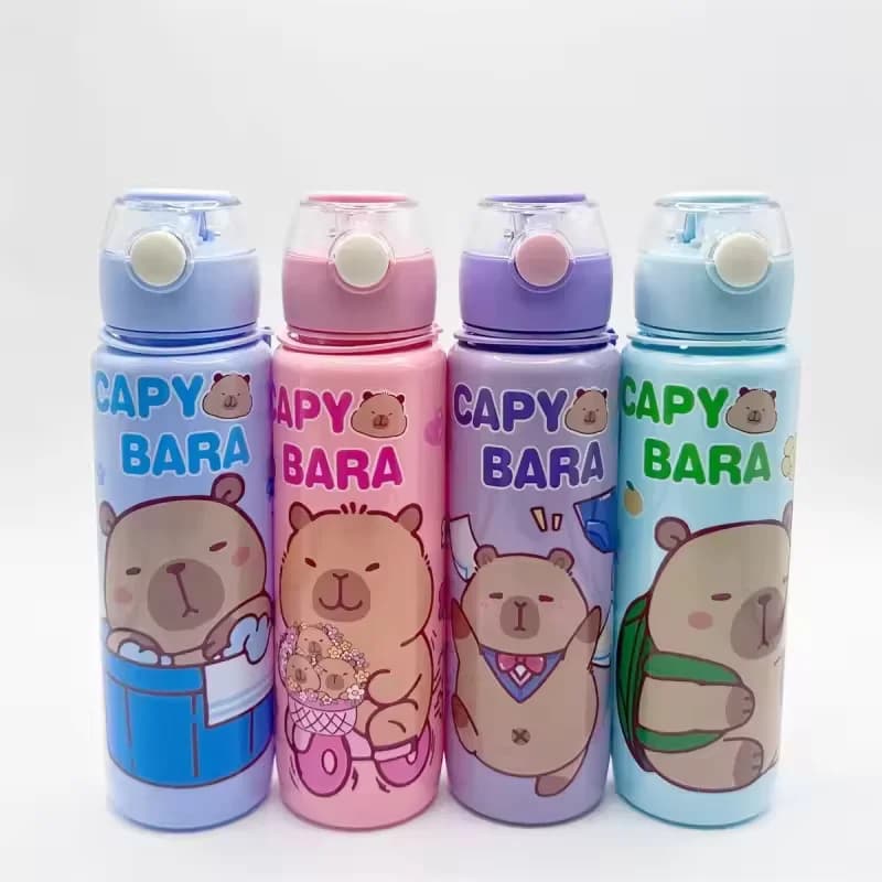 700 ml leak proof water bottle Water bottle with bear displaying with belt for transport - Portable for sport and fitness Without BPA