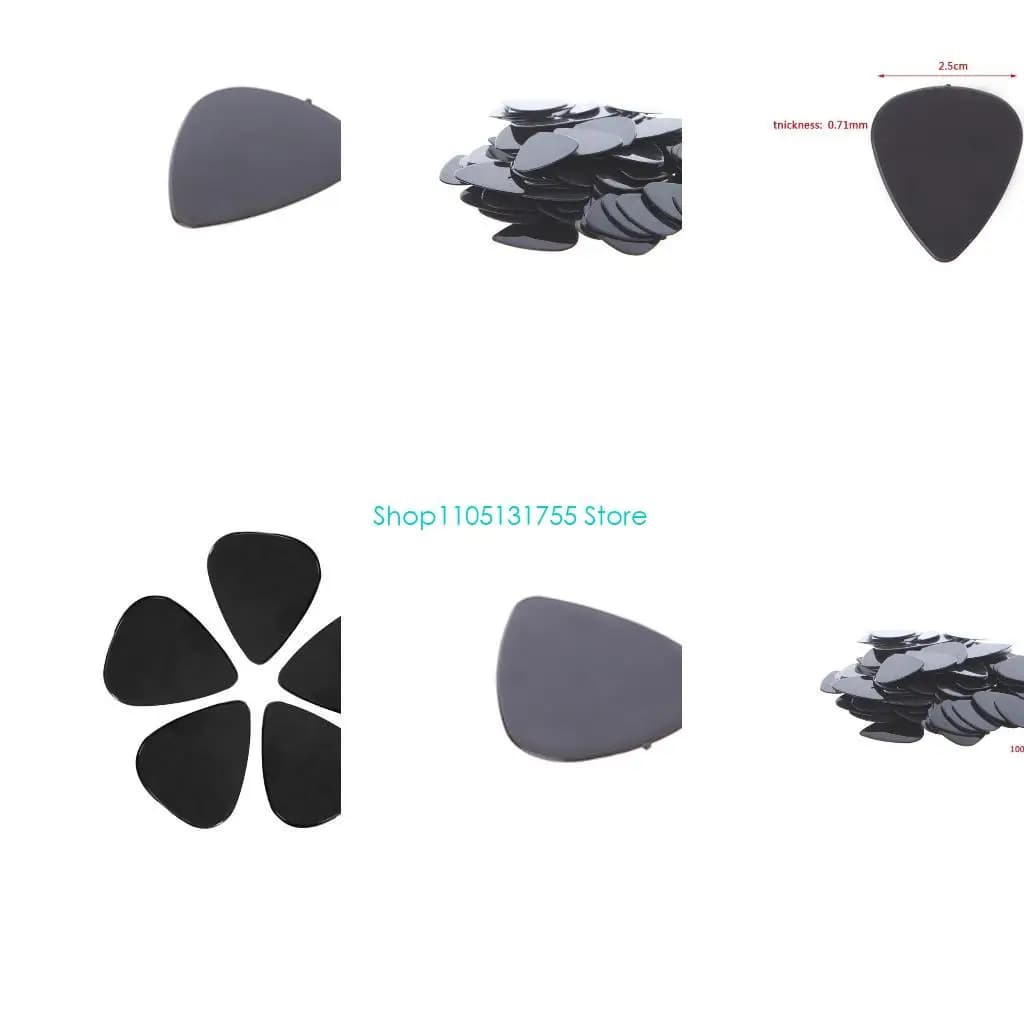 K0EF 100 pezzi Plettri per chitarra elettrica acustica Strumento musicale a plettro da 0,71 mm