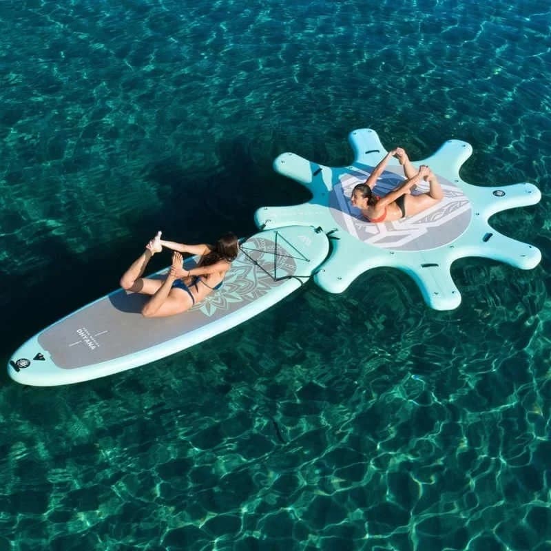 Tappetino Gonfiabile Morbido Pieghevole per Sport Acquatici, Yoga, Surf, Sci, SUP, Skateboard