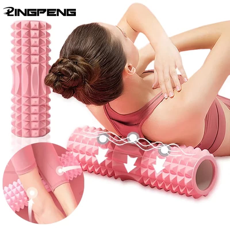 45/33cm Yoga Foam Roller Massage Muscle Block Pilates Yoga Instrument Column Fitness Foam Roller Set Gym Yoga Matt Equipment For Exercises