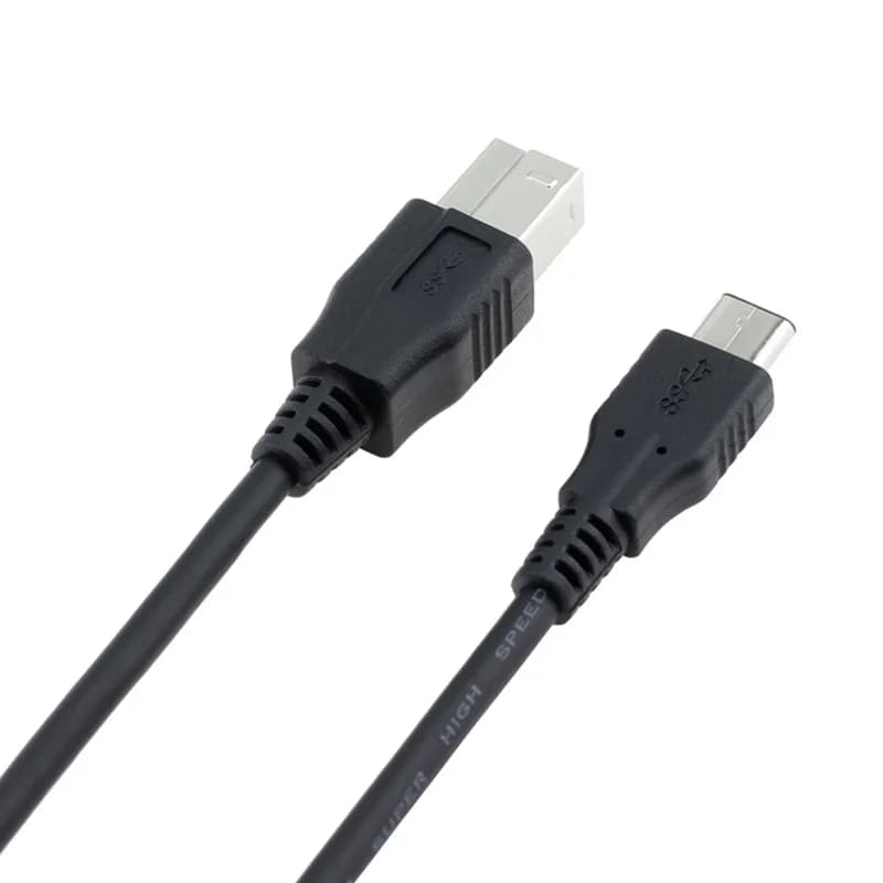 Interface Data Transmission Connector 1m 10Gbps High Speed for 2015 Macbook to Printer Scanner USB 3.1 Type C to 3.0 B BM Cable