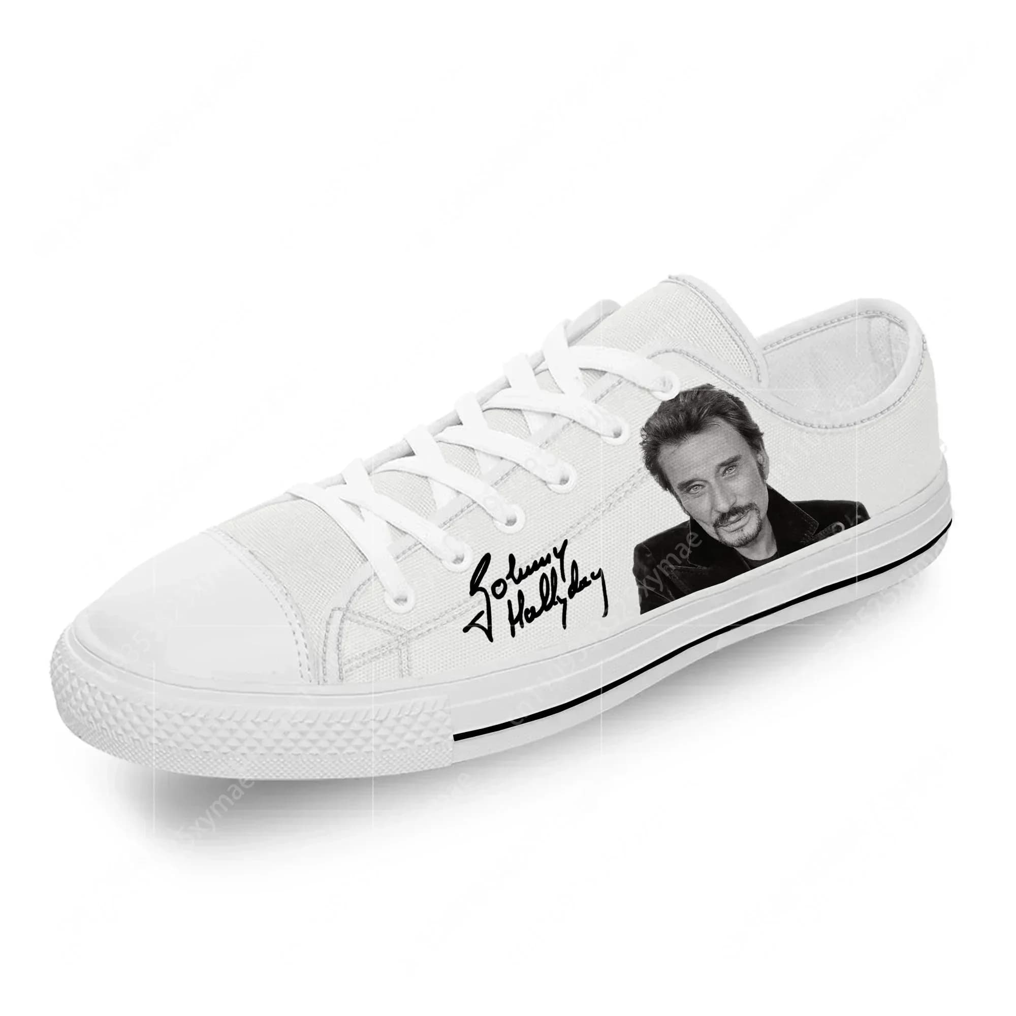 Sneakers alte French Star Johnny Hallyday da uomo, da donna, per adolescenti, scarpe casual, scarpe da corsa in tela, scarpe leggere con stampa 3D