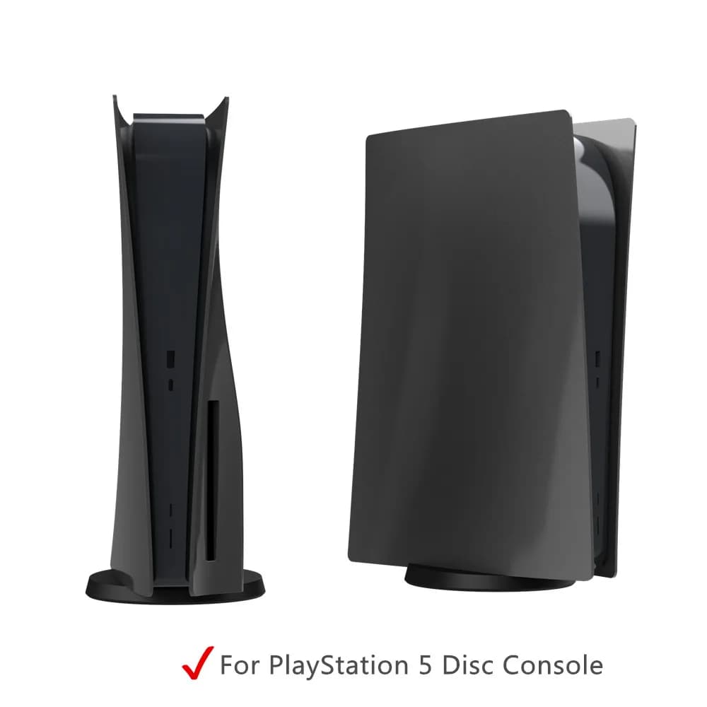 Piastra di ricambio per custodia rigida protettiva per console PlayStation 5 Disco PS5 Piastra frontale Shell nera per accessorio di gioco disco PS5