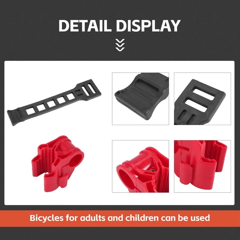 Set da 6 Pezzi: Supporto per Biciclette da Auto, Portabici da Gancio Traino per SUV, Ganci di Ricambio con Supporti per il Trasporto, Modello