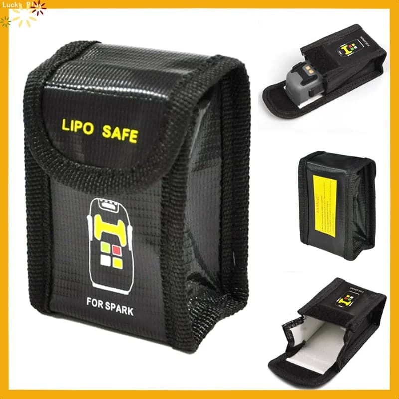 Lipo Battery Safety Bag Explosion Proof Fireproof 50x45x80mm Rc Drone Fpv Car Battery Storage Charging Protection Pouch Portable