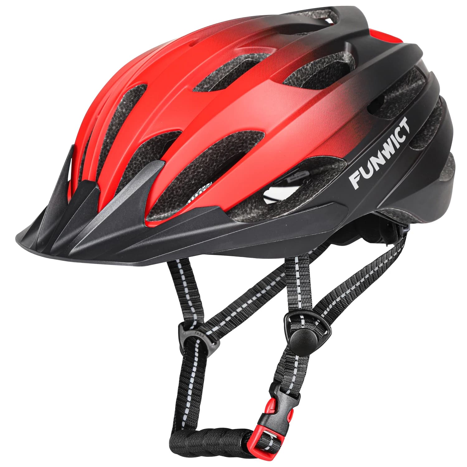 Casco da Bicicletta Leggero per Adulti, Uomini e Donne, con Visiera Integrate, Cappello di Sicurezza per Bici, Casco Traspirante per Mountain Bike
