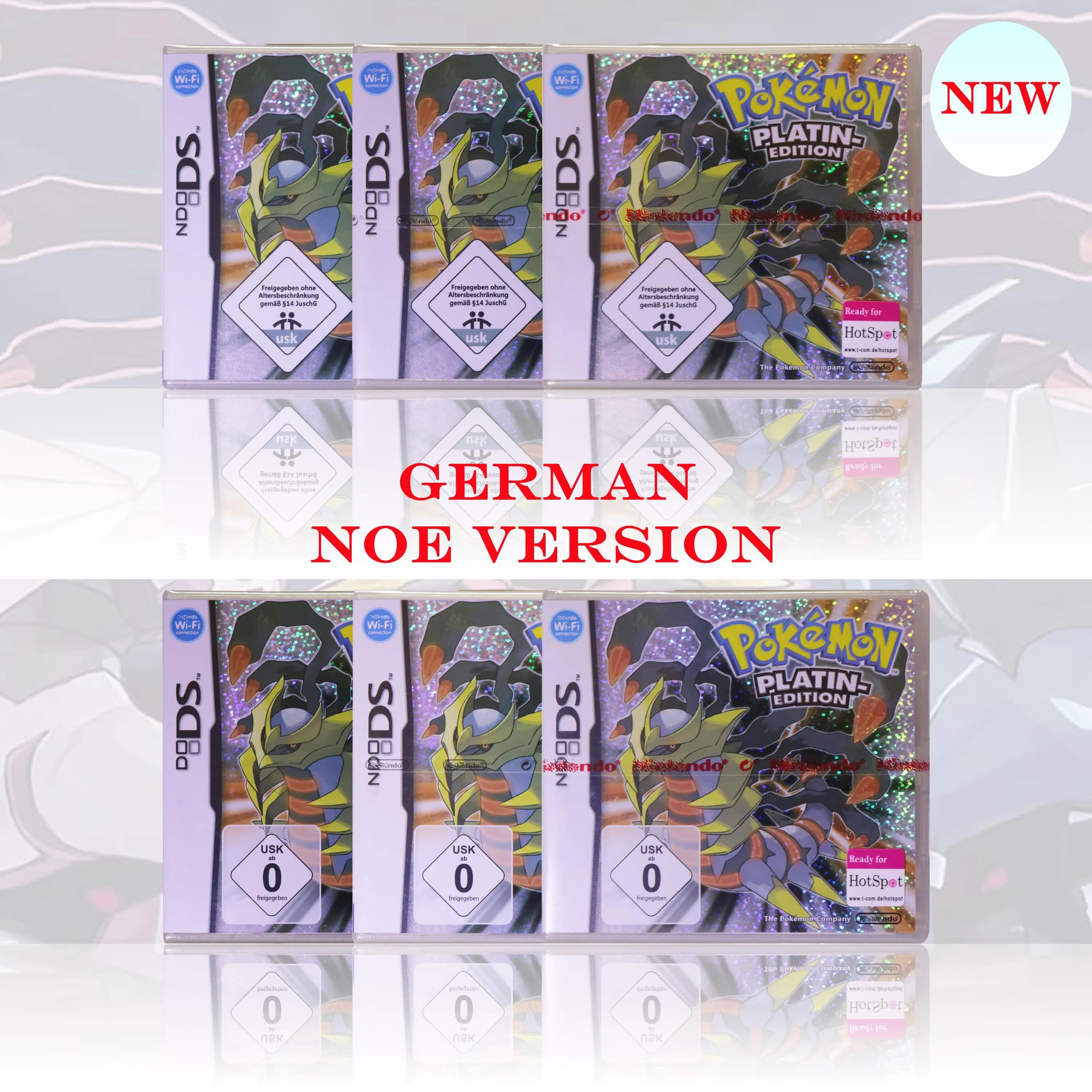 NOE Versione Pokémon Edizione Platino Nuovo Pacchetto Sigillato Scheda di Gioco DS con Scatola e Manuali per Console DS 2DS 3DS